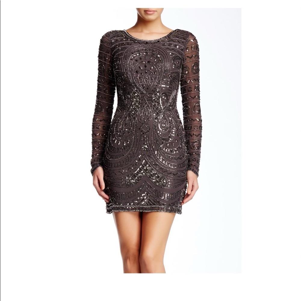 Long Sleeve Mini Dress Sparkles